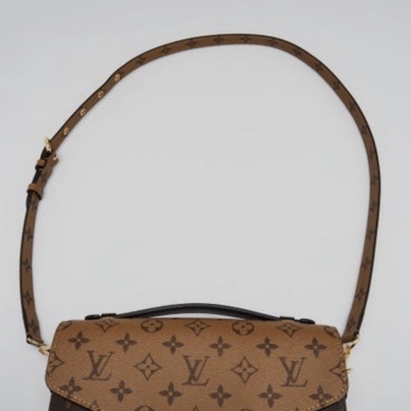 LOUIS VUITTON Monogram Reverse Canvas Pochette Metis Handbag Bag - Picture 3 of 11